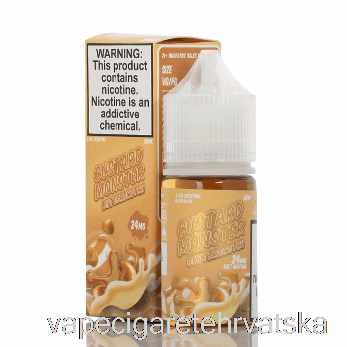 Vape Cigarete Butterscotch - Custard Monster Salts - 30ml 24mg